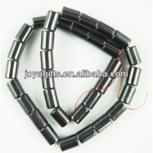 Pierres lisses de 6 * 12mm de hématite naturelles pour bijoux